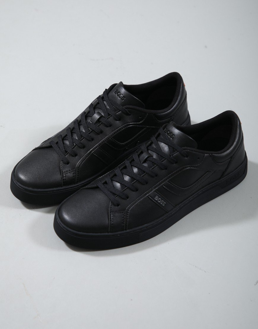 BOSS Rhys Tenn PU Trainers Black