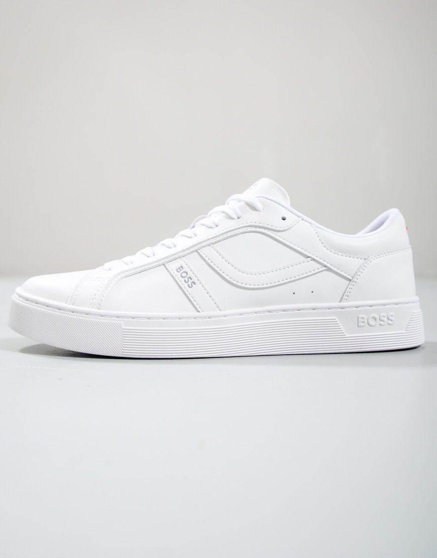 BOSS Rhys Tenn PU Trainers White