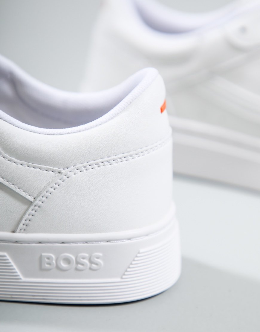BOSS Rhys Tenn PU Trainers White
