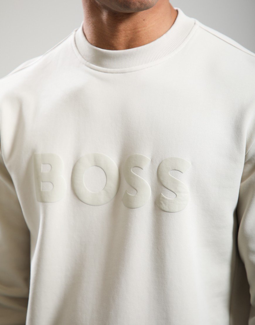 BOSS Salbo Crew Sweat Light Beige