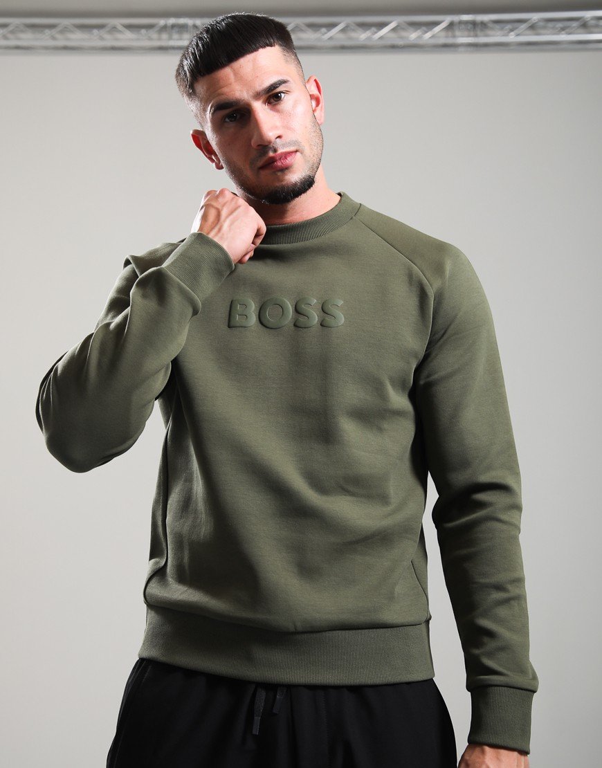 BOSS Salbo Crew Sweat Open Green 398