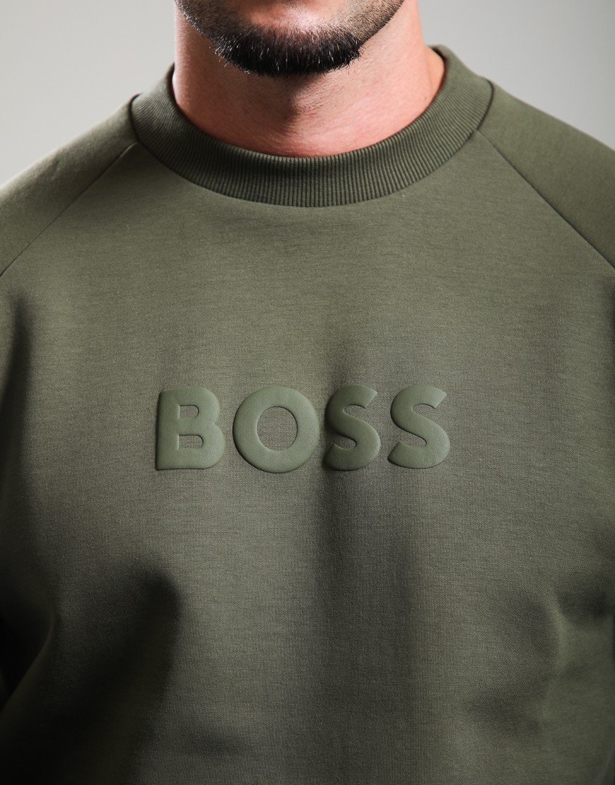 BOSS Salbo Crew Sweat Open Green 398
