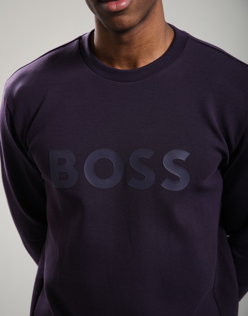 BOSS Salbo Crew Sweat Purple