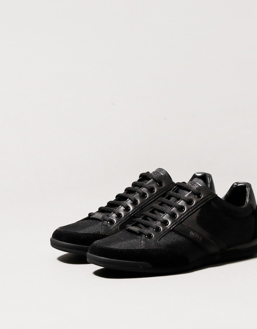 BOSS Saturn Lowp Trainers Black - Terraces Menswear