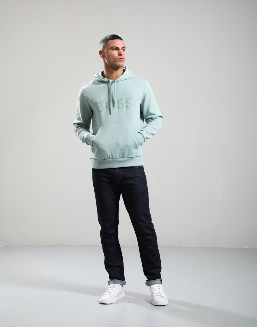 BOSS Soody Hoodie Open Green