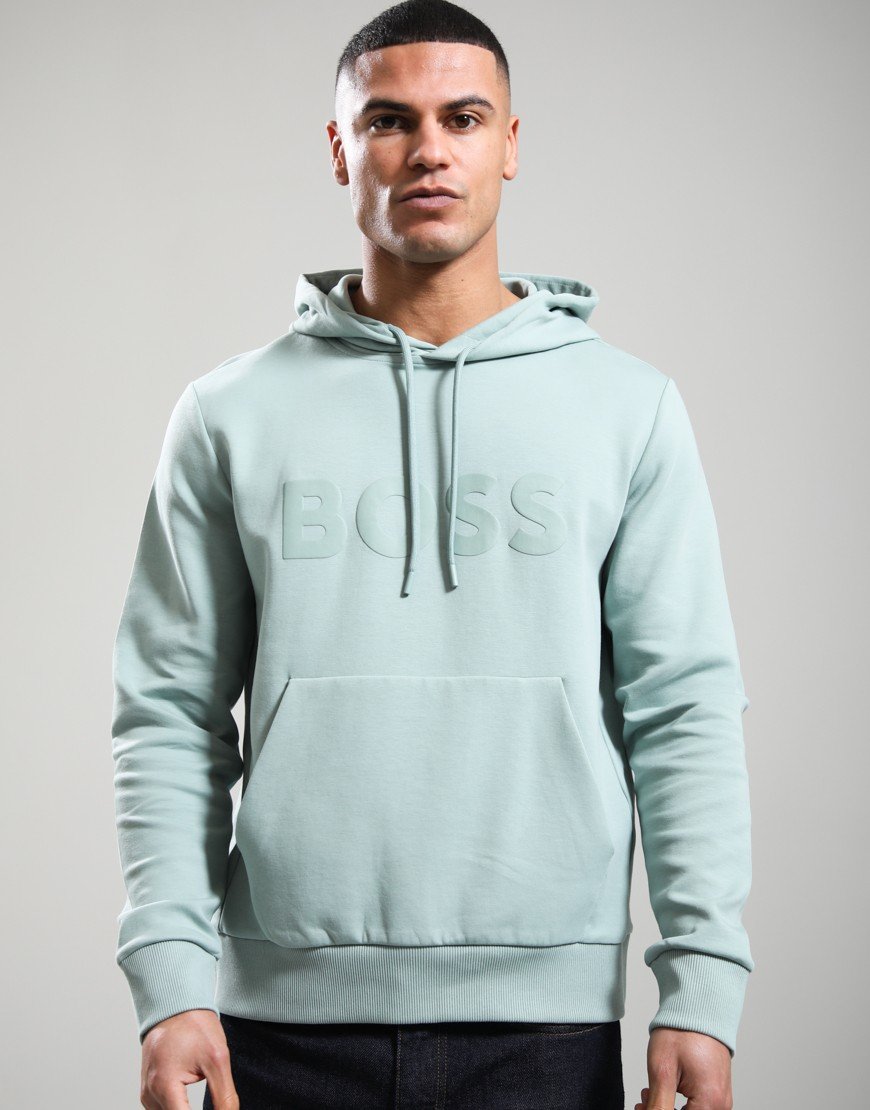 BOSS Soody Hoodie Open Green
