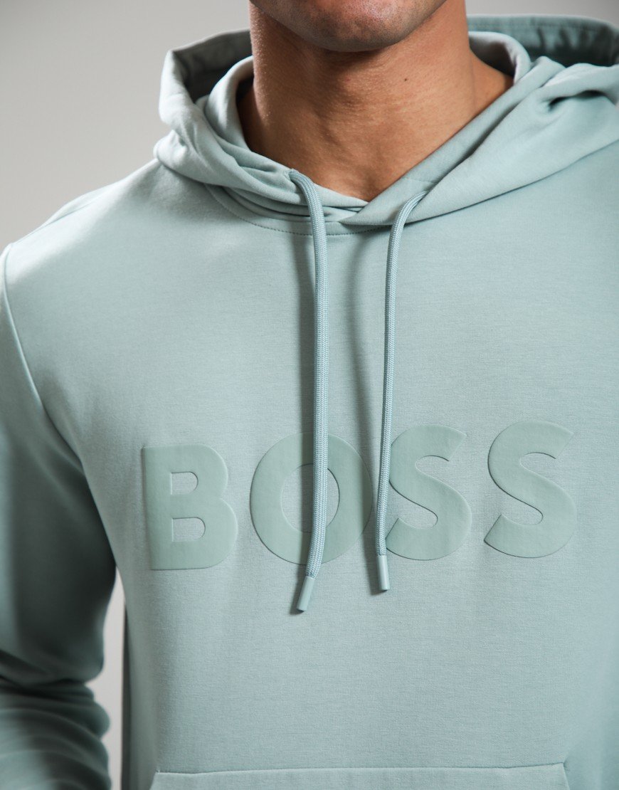 BOSS Soody Hoodie Open Green