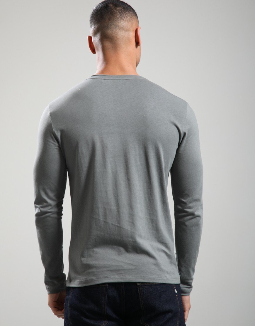 BOSS Tacks Long Sleeve T-Shirt Open Grey