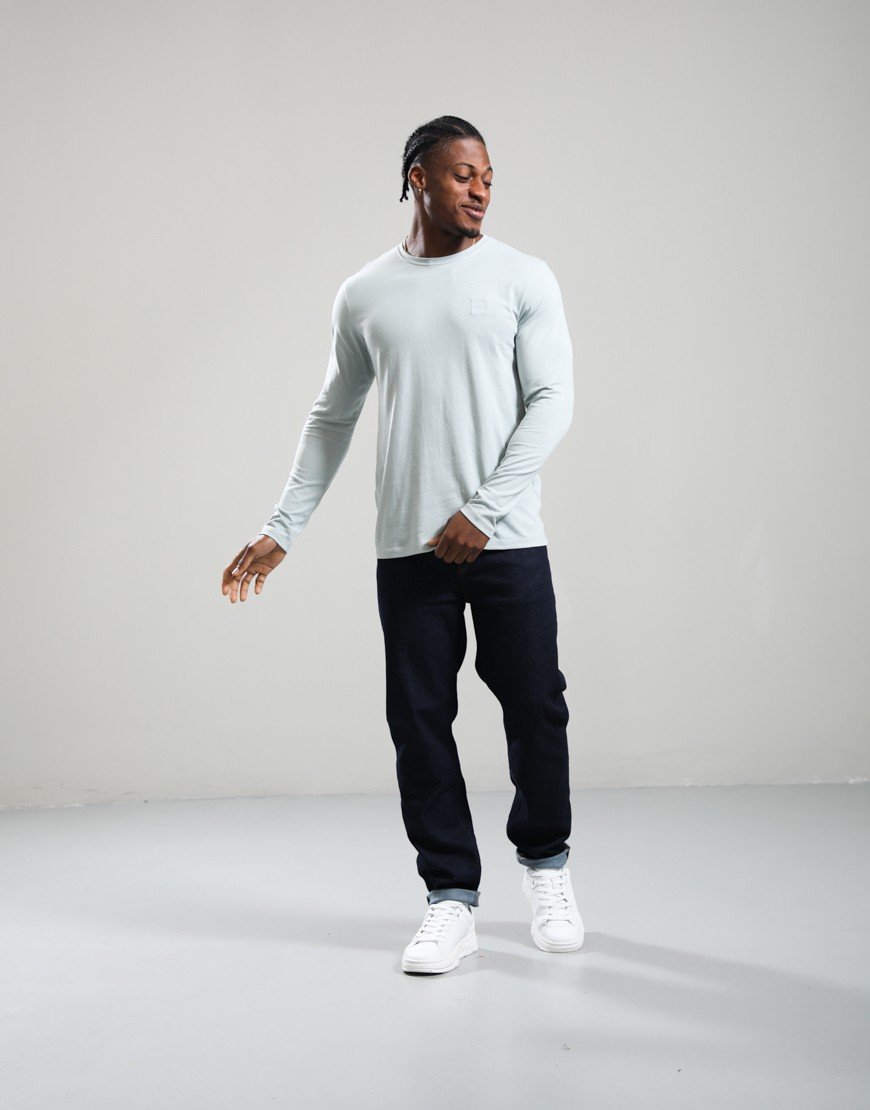 BOSS Tacks Long Sleeve T-Shirt Silver