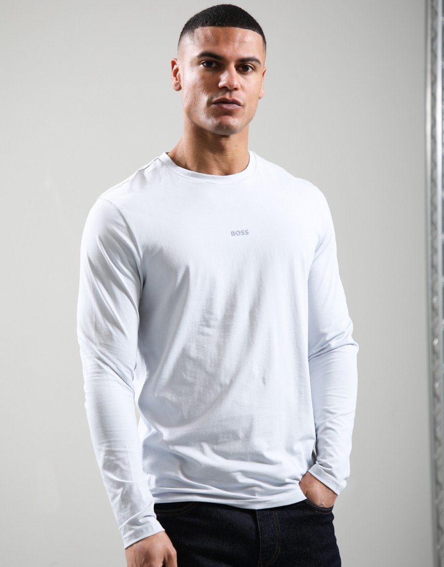 BOSS TChark Long Sleeve T-Shirt Light/Pastel Grey