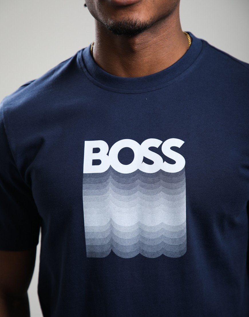BOSS Te_Insignia T-Shirt Open Blue