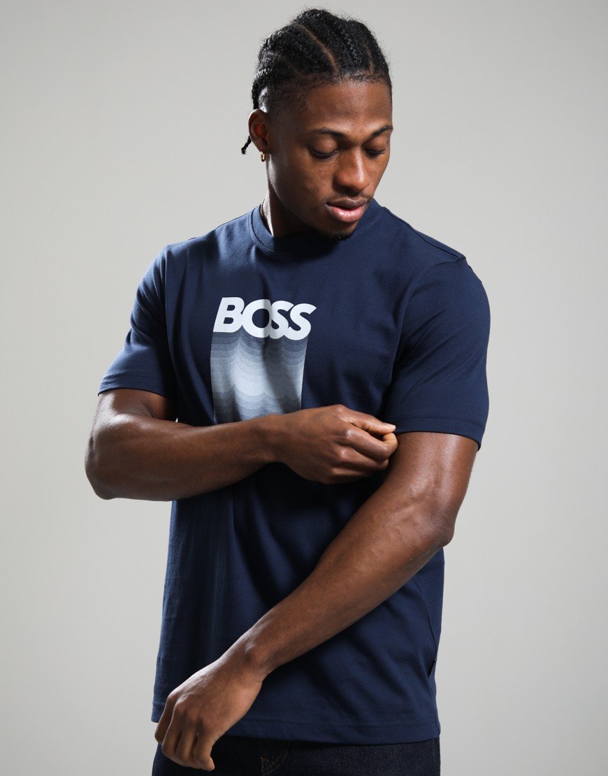 BOSS Te_Insignia T-Shirt Open Blue