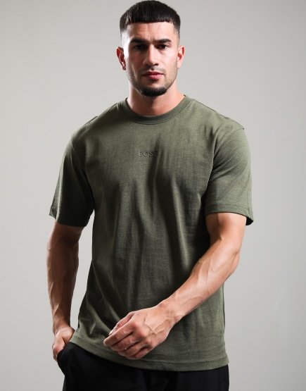 BOSS Tee 10 Basic T-Shirt Open Green 397