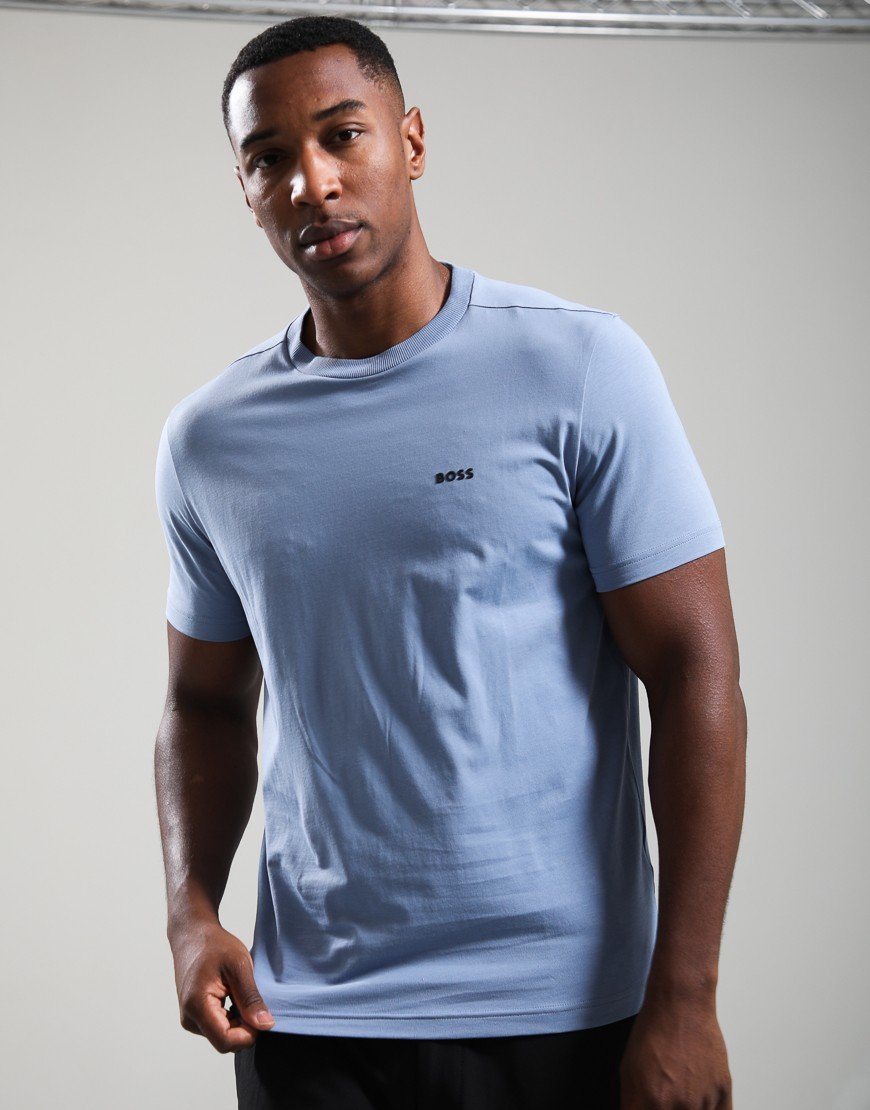 BOSS Tee Basic T-Shirt Open Blue 491