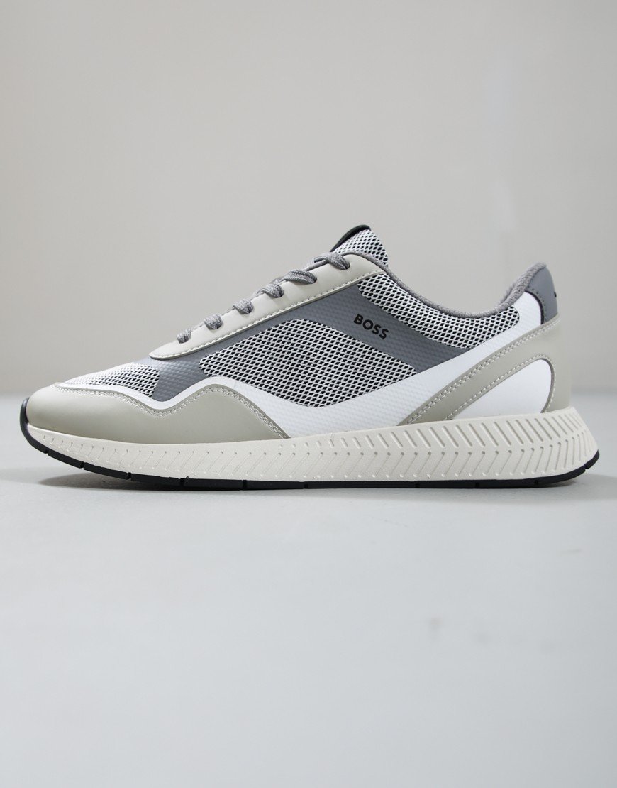 BOSS Titanium_Runn_Methal Trainers Open Beige