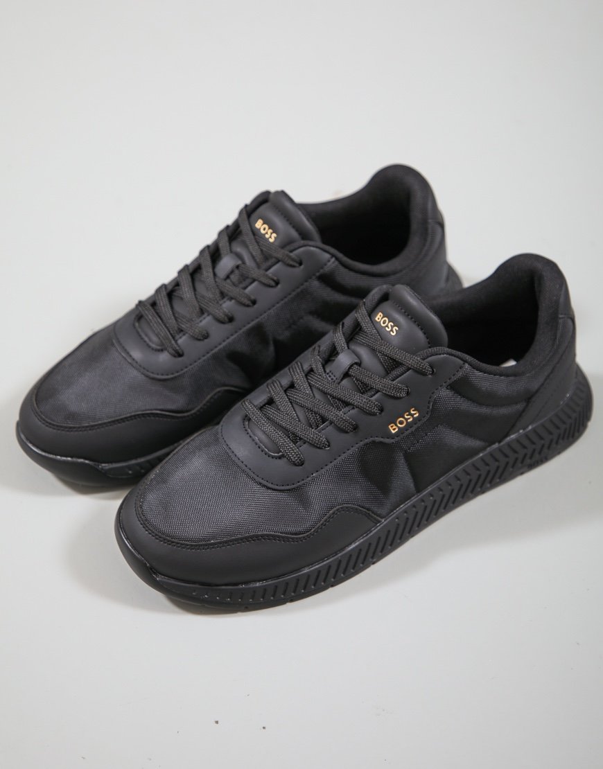 BOSS Titanium Runn NYPUN Trainers Black