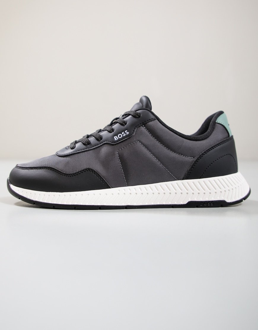 BOSS Titanium Runn NYPUN Trainers Dark Grey