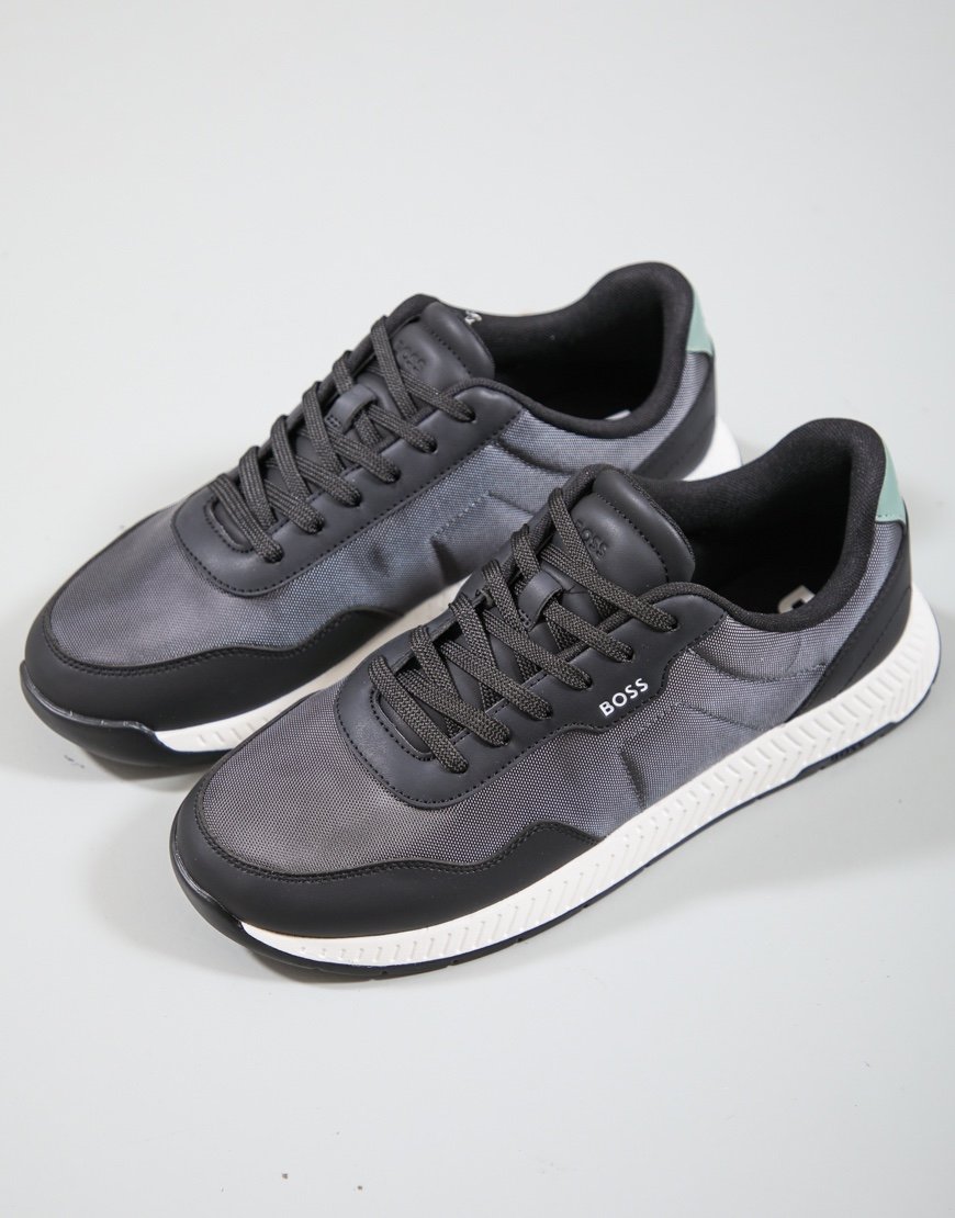 BOSS Titanium Runn NYPUN Trainers Dark Grey