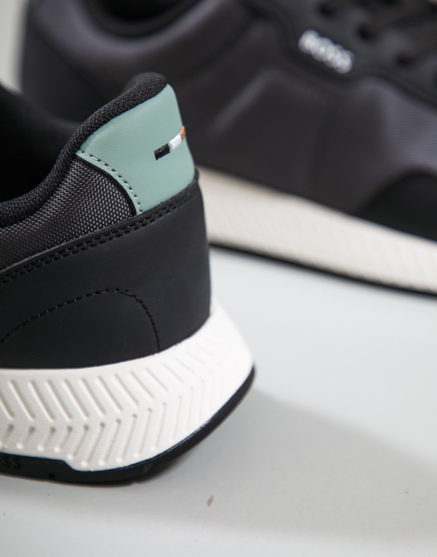 BOSS Titanium Runn NYPUN Trainers Dark Grey