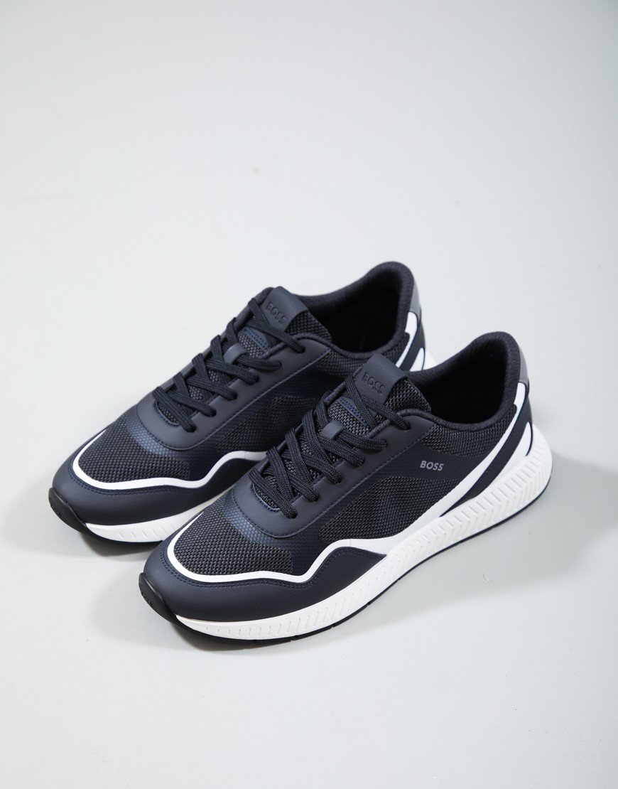 BOSS Titanium_Runn_methal Trainers Navy