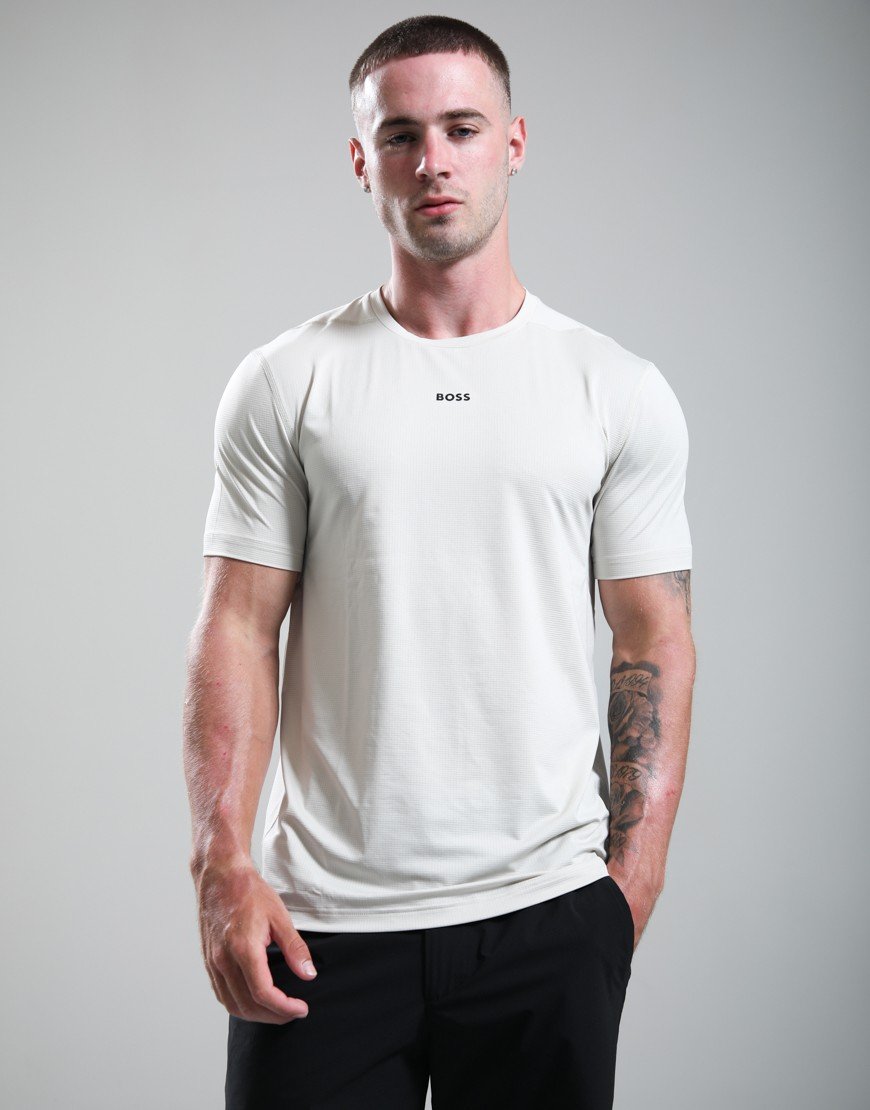 BOSS TS_Active T-Shirt Light Beige