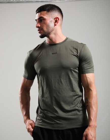 BOSS TS_Active T-Shirt Open Green 398