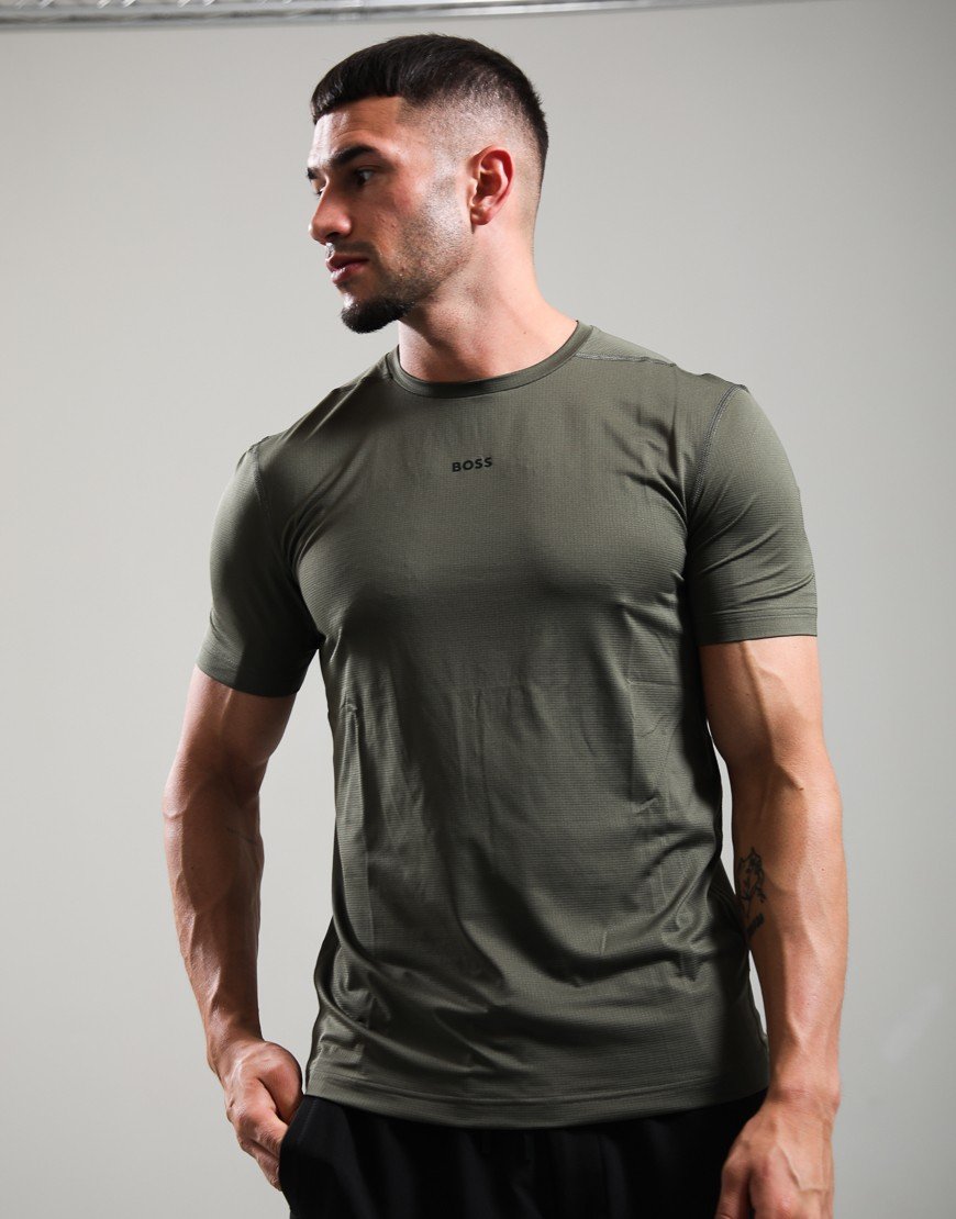 BOSS TS_Active T-Shirt Open Green 398