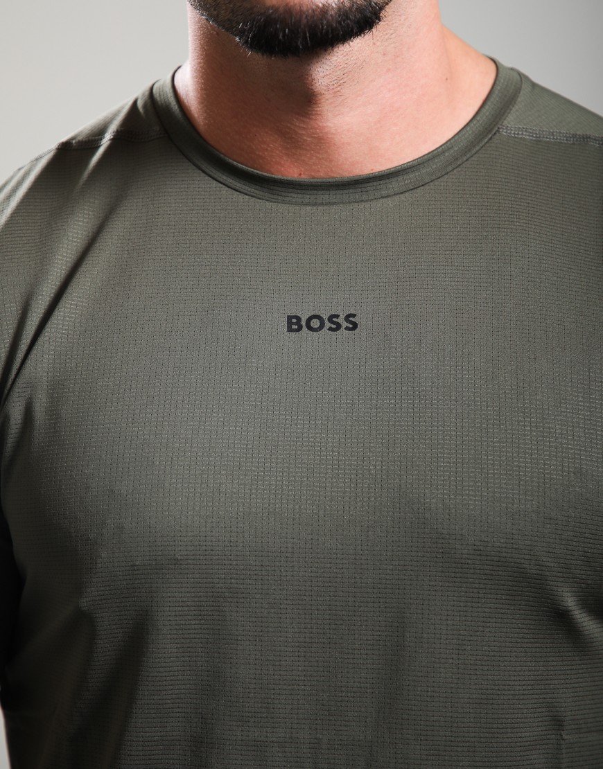 BOSS TS_Active T-Shirt Open Green 398