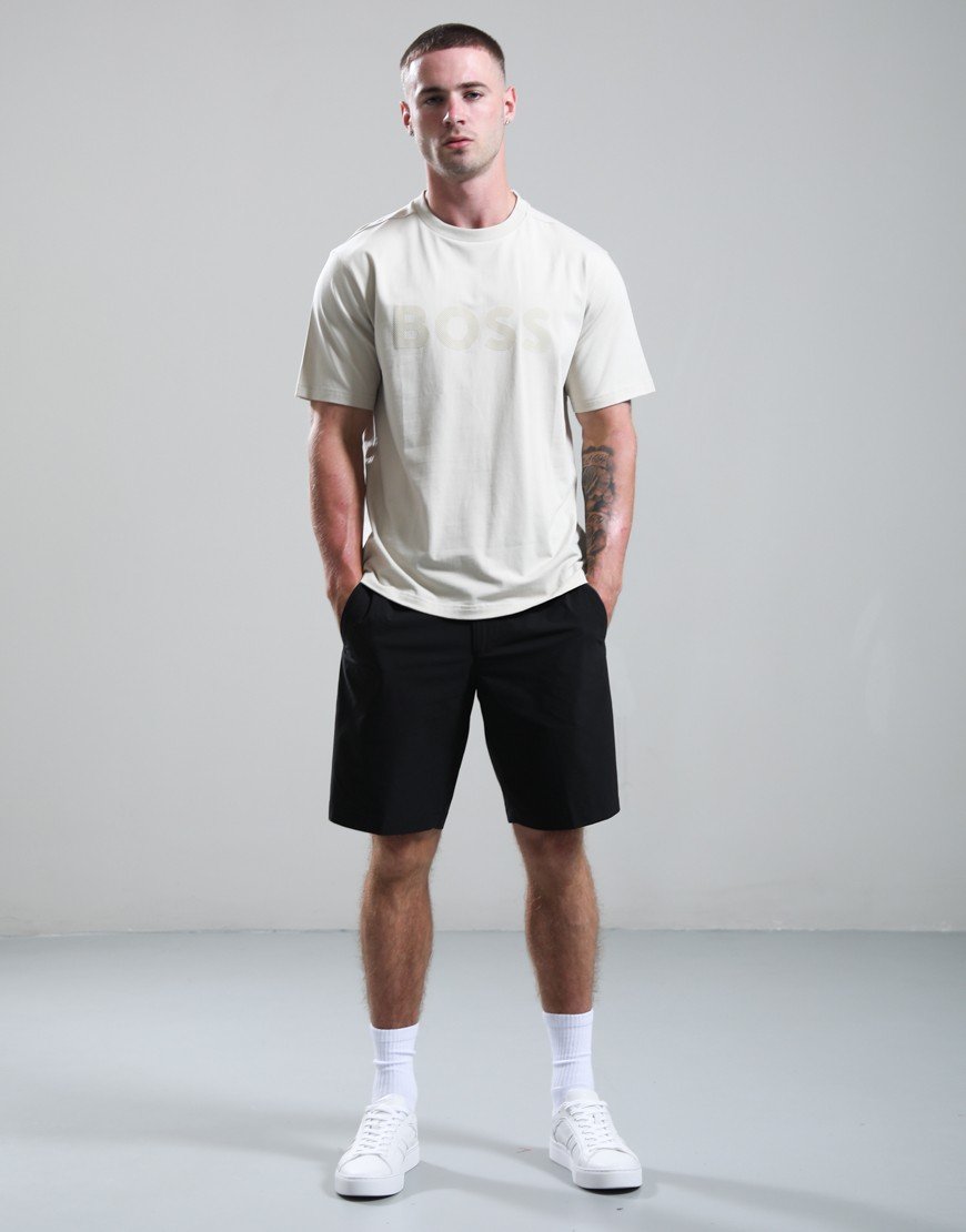 BOSS TS_Iconic Logo T-Shirt Light Beige