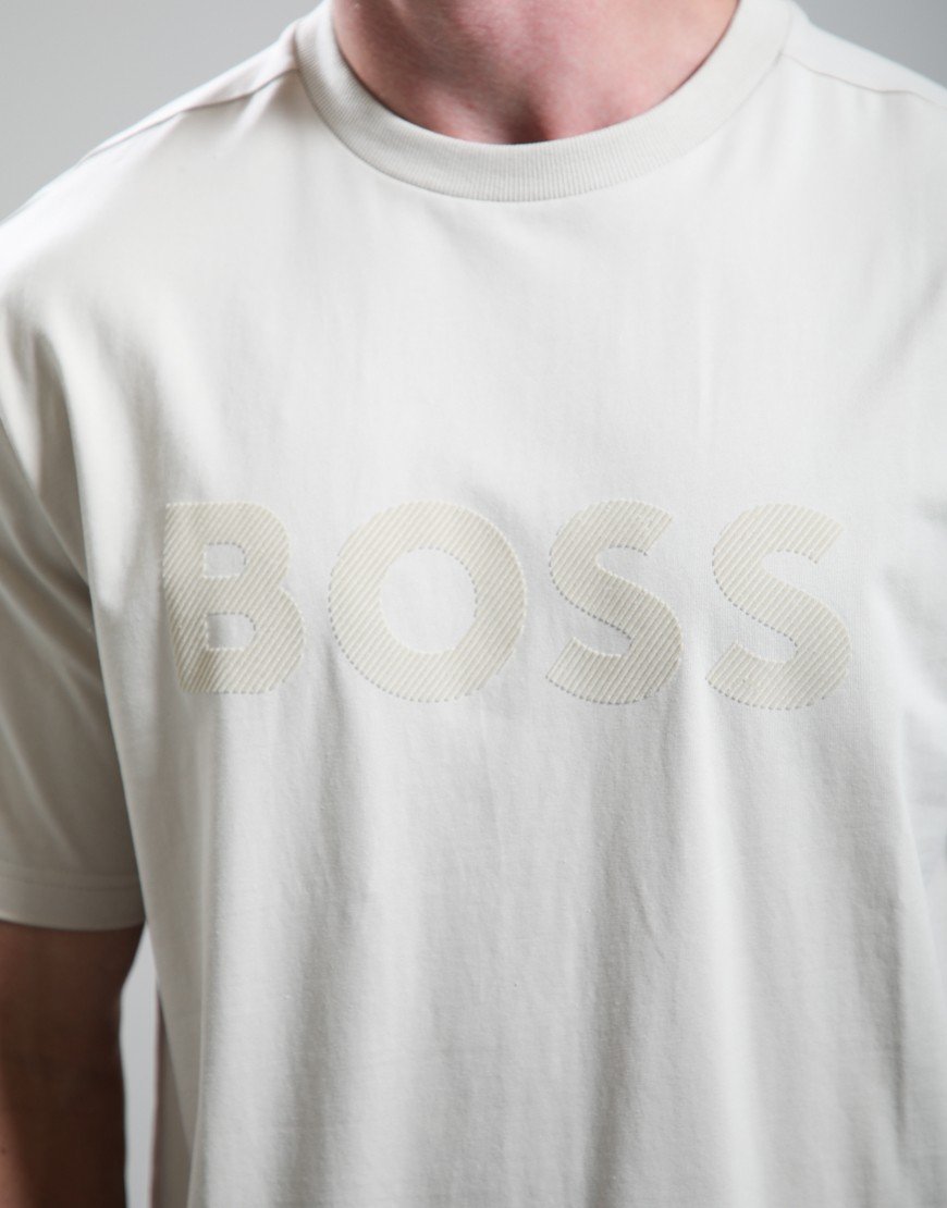BOSS TS_Iconic Logo T-Shirt Light Beige
