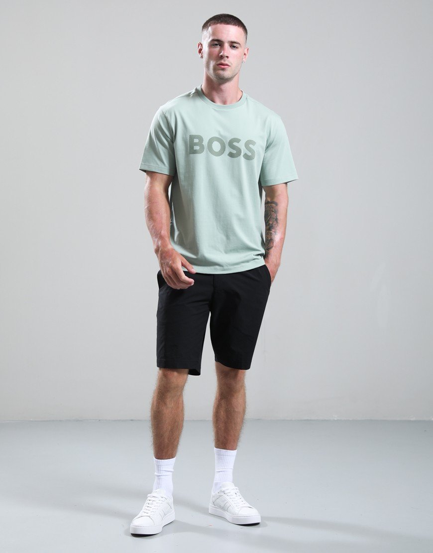 BOSS TS_Iconic Logo T-Shirt Open Green