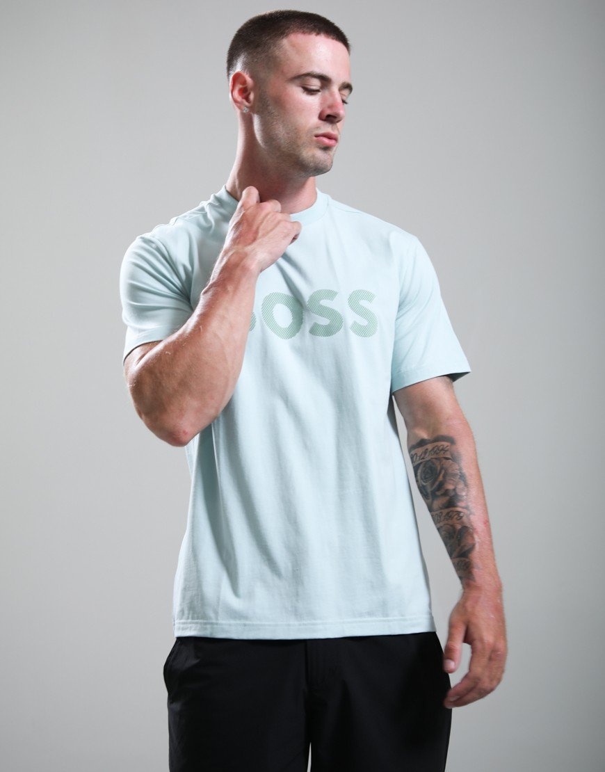 BOSS TS_Iconic Logo T-Shirt Turquoise/Aqua