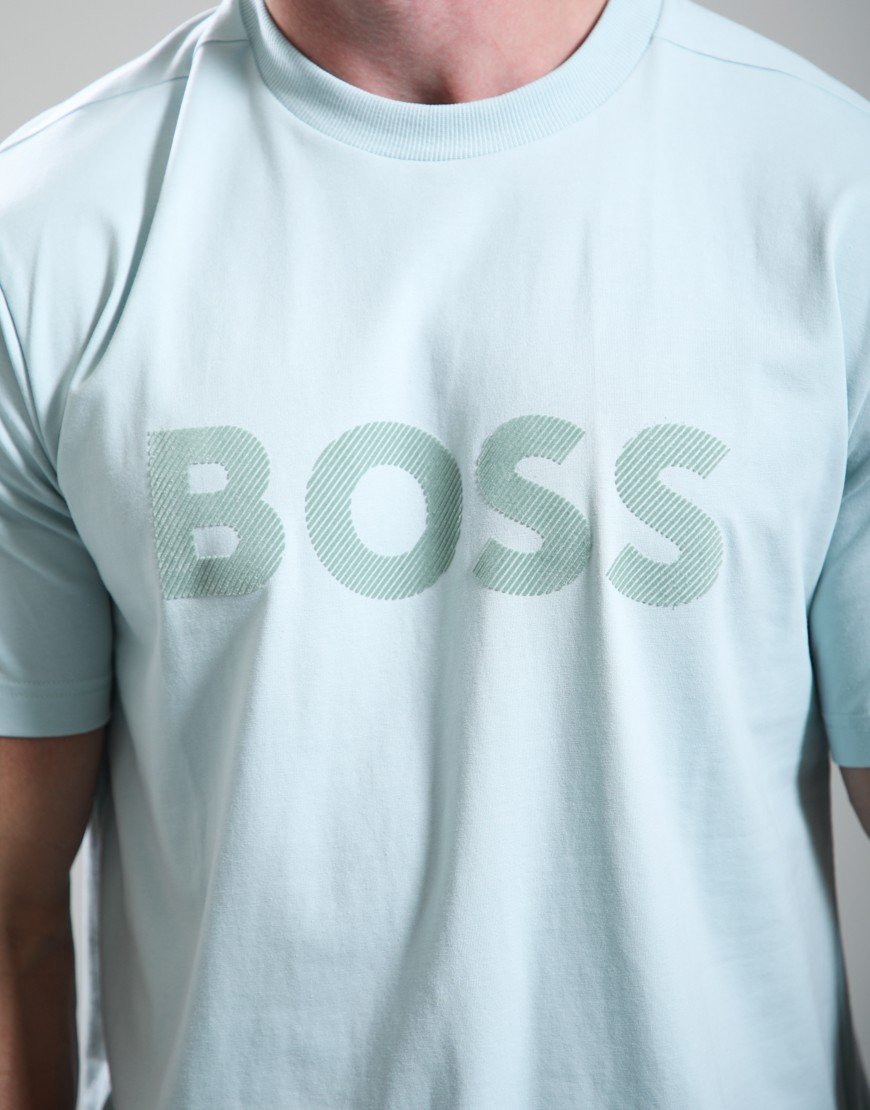 BOSS TS_Iconic Logo T-Shirt Turquoise/Aqua