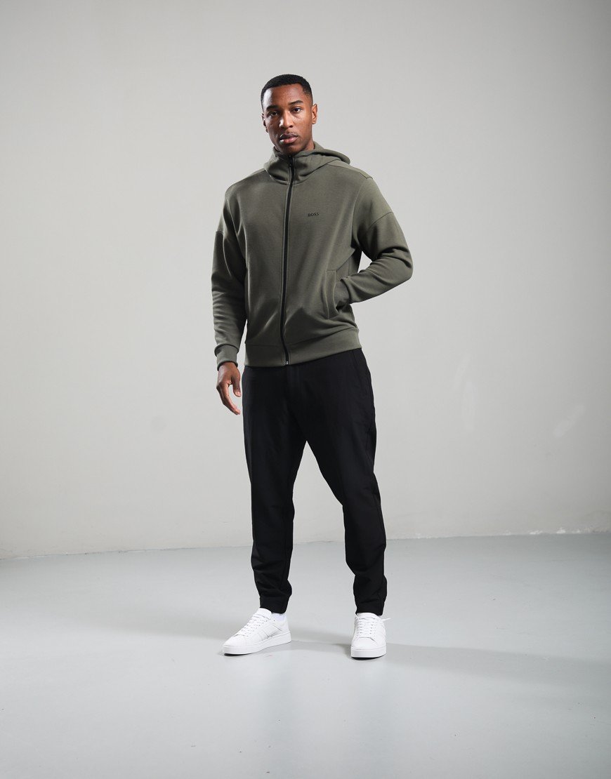BOSS SW_Union Saggy Hoodie Open Green 