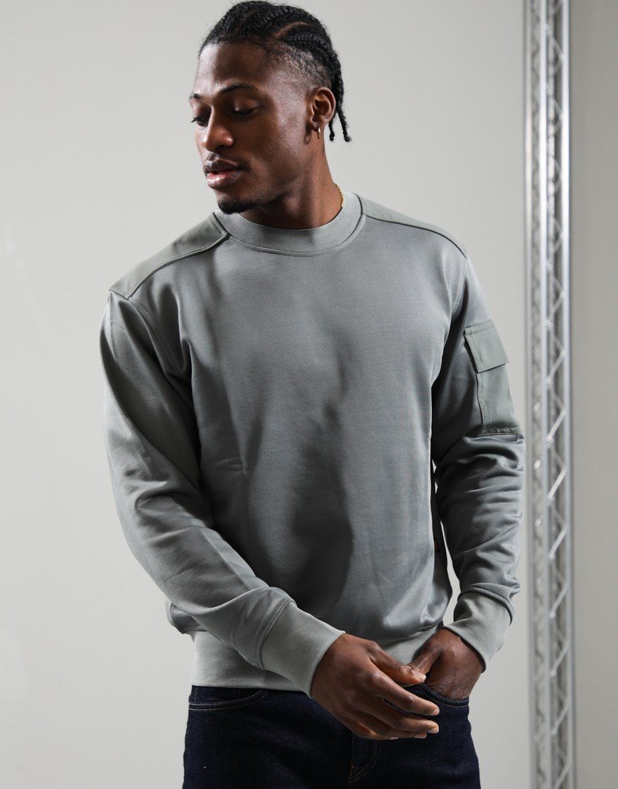 BOSS We_Functional Sweat Open Grey