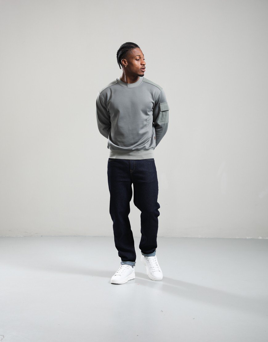 BOSS We_Functional Sweat Open Grey