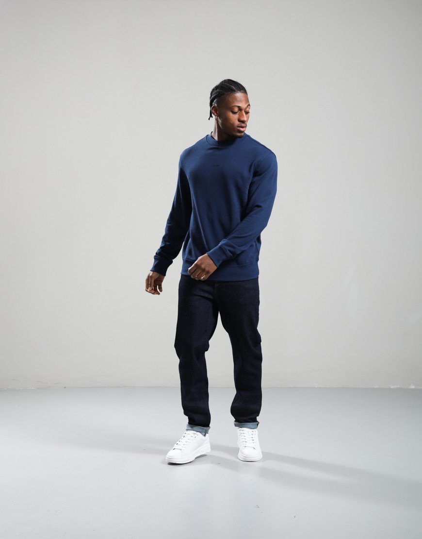BOSS WeSmall Crew Sweat Open Blue