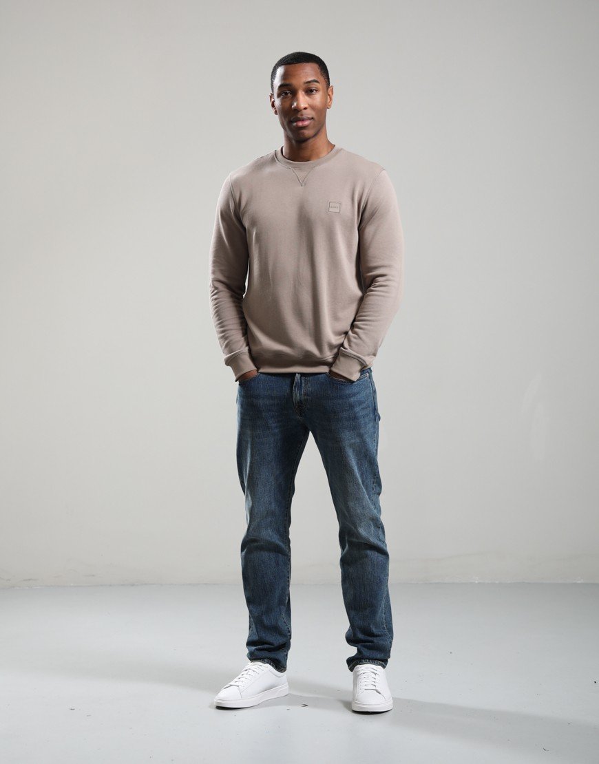 BOSS Westart Crew Sweat 346 Open Green