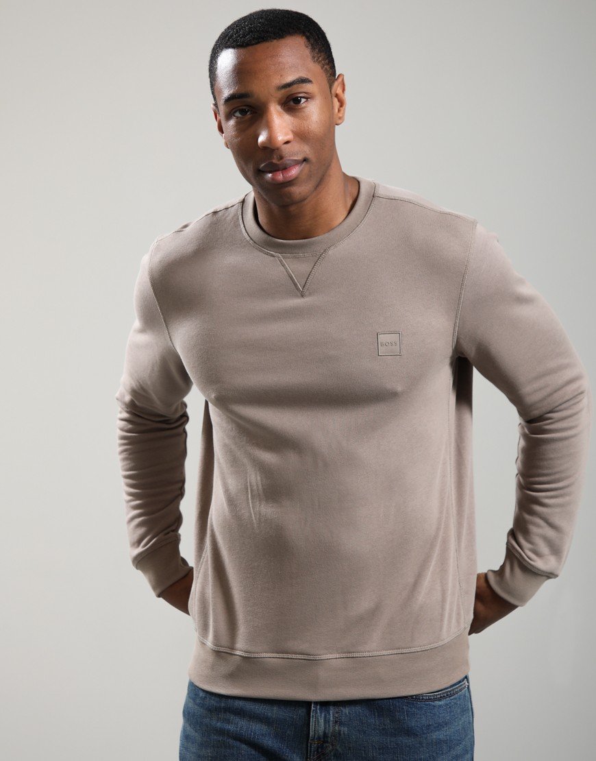 BOSS Westart Crew Sweat 346 Open Green