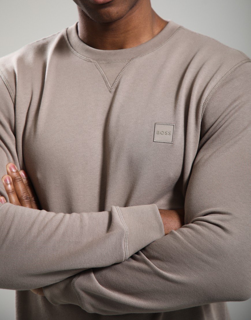 BOSS Westart Crew Sweat 346 Open Green