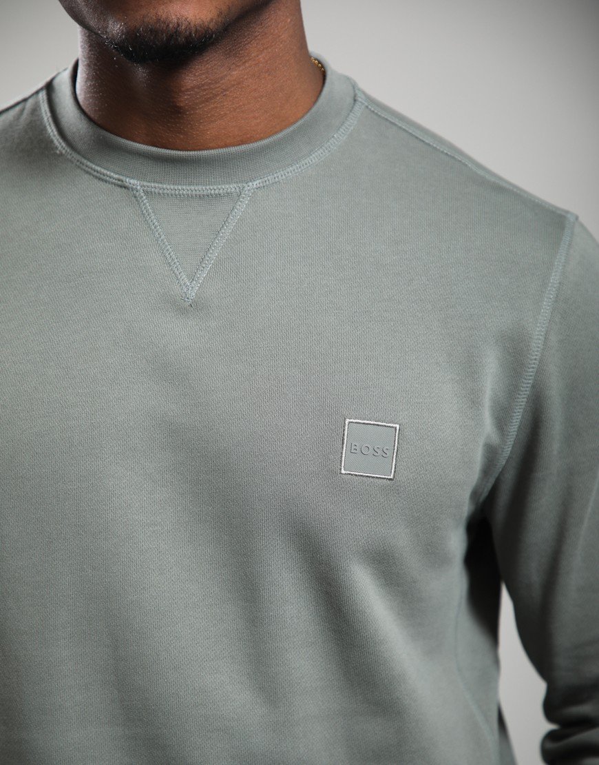 BOSS Westart Crew Sweat Open Grey