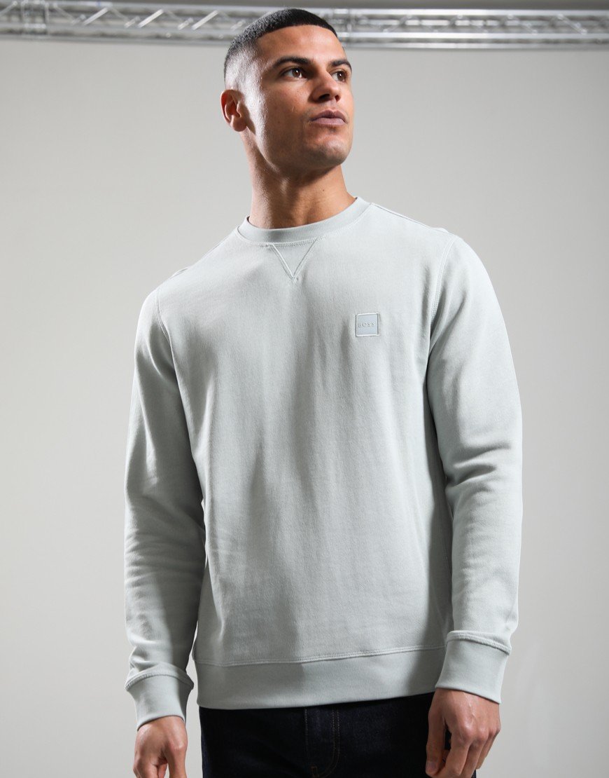 BOSS Westart Crew Sweat Silver