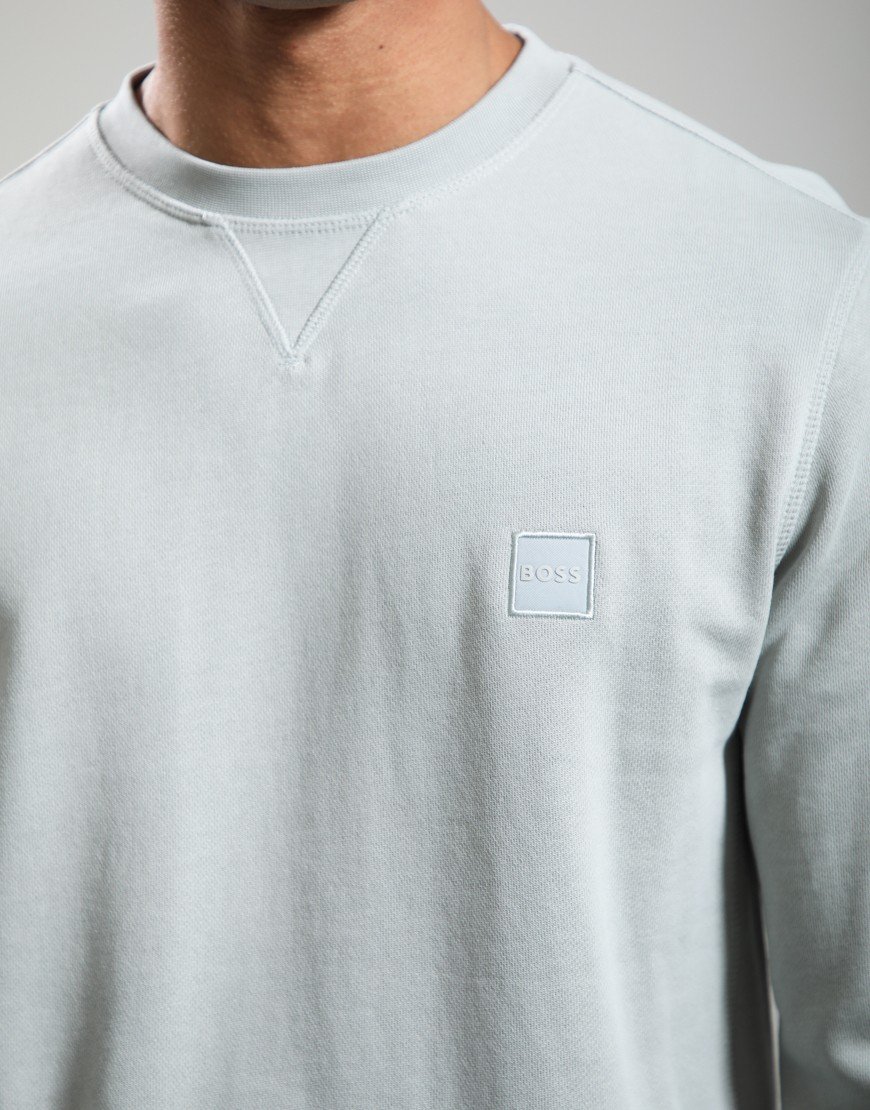 BOSS Westart Crew Sweat Silver