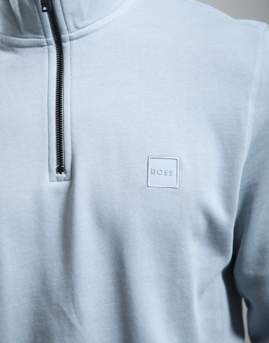 BOSS Zetrust Half Zip Sweat Open Grey