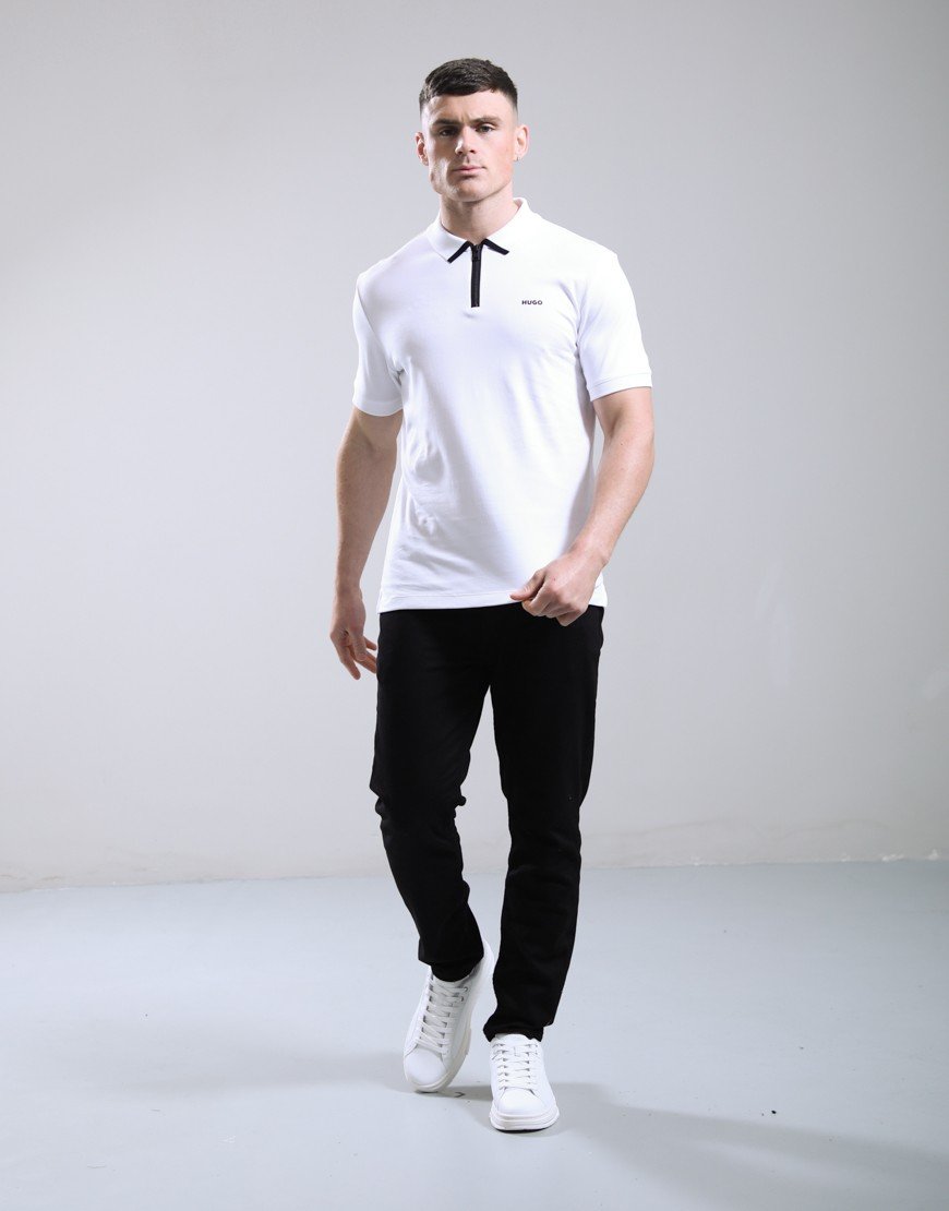 HUGO Dalomino Polo Shirt White