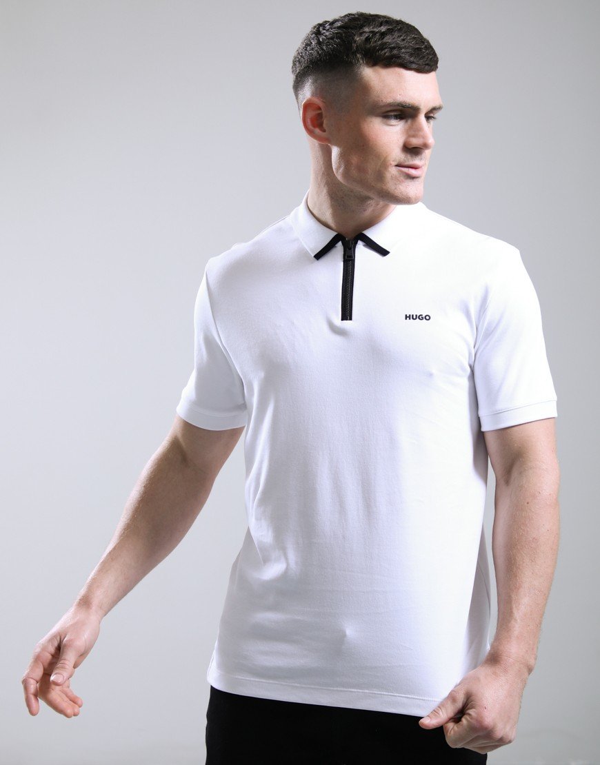 HUGO Dalomino Polo Shirt White