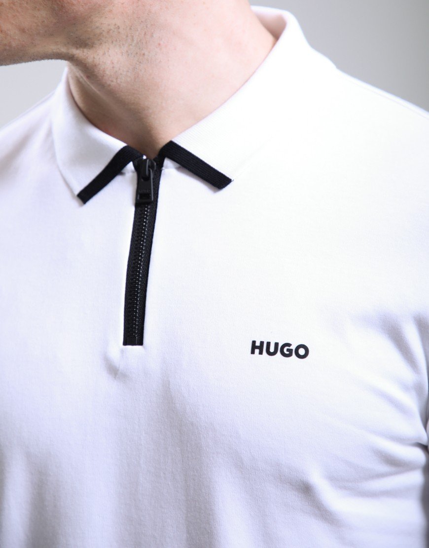 HUGO Dalomino Polo Shirt White