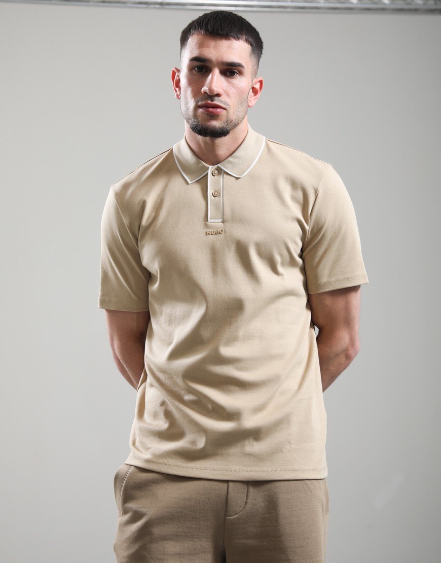 HUGO Dalumo Polo Shirt Medium Beige