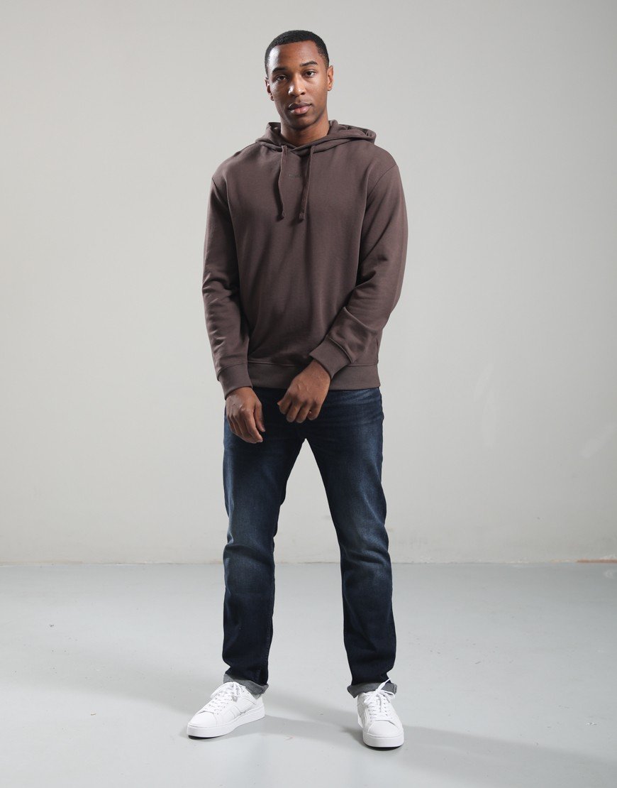 HUGO Dapo Hoodie Brown Overflow