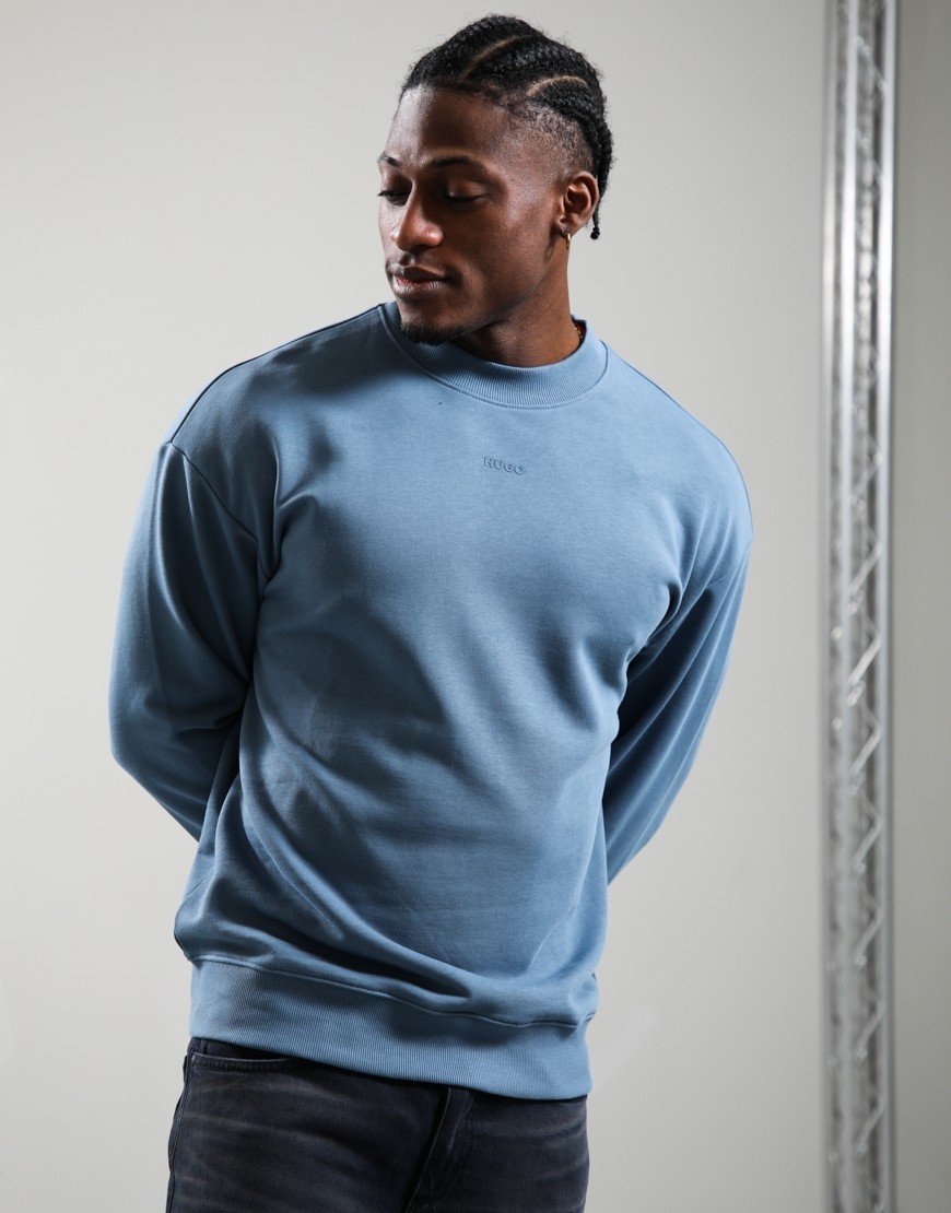 HUGO Dapo Crew Sweat Open Blue